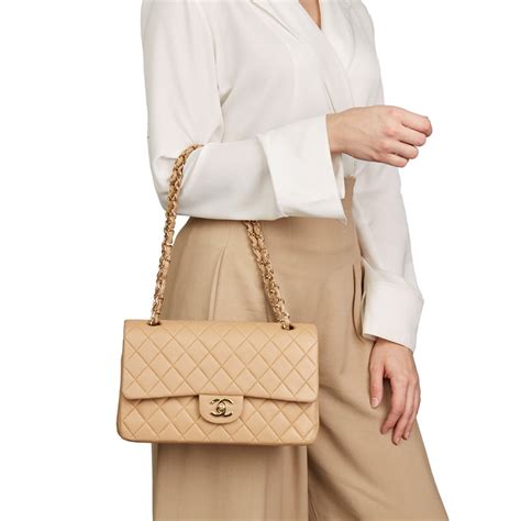 chanel medium classic flap black|chanel classic flap bag beige.